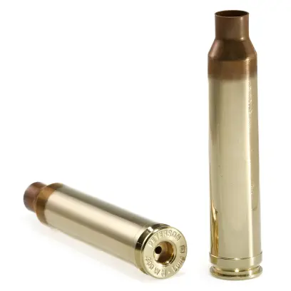 Nábojnice Peterson .300 Win Mag LONG (50 ks) Nábojnice Peterson Match-Grade ráže .300 Winchester Magnum LONG se žíhaným krčkem (50 ks). Vyrobené v USA s důrazem na přesnost, minimální výrobní odchylky a dlouhou životnost.